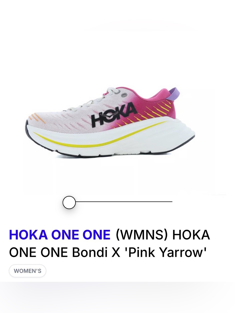 RARE!💓Hoka One One Women's Pink White Athletic Running Shoes Great Condition